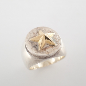 シルバー K18付 スター 印台リング 最新の買取相場ご紹介