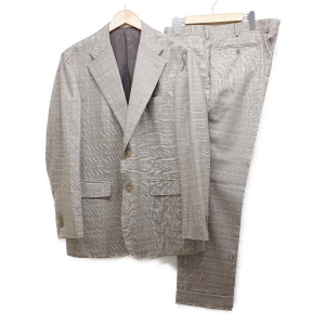 サルトリアイプシロン ブラウン ウール グレンチェック シングルスーツ 最新の買取相場ご紹介