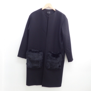 ヨーコチャン YCC-317-069 黒 ポケットファーコート 最新の買取相場ご紹介