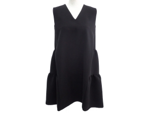 ヨーコチャン 近年 パールスリット コクーンワンピース 裾フリル