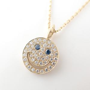 アイファニー K18YG ブルーアイズ×ダイヤ スマイルS ネックレス付き 最新の買取相場ご紹介