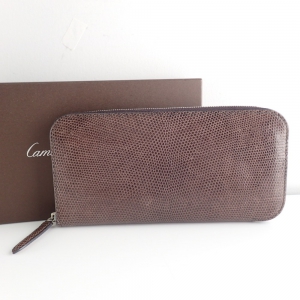 ブラウン リザード ラウンドファスナー長財布 最新の買取相場ご紹介