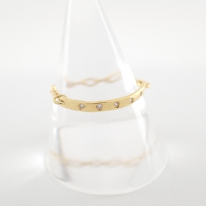 ハム K18GG 0.02 5Pダイヤ チェーンリング 最新の買取相場ご紹介