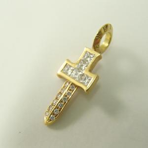 アイファニー K18YG ダイヤモンド ソード ペンダントヘッド 最新の買取相場ご紹介