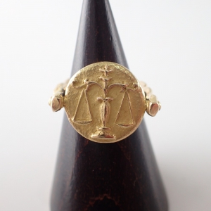 K18 ダイヤモンド0.02ct 天秤座 リング 最新の買取相場ご紹介