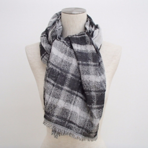 ニールバレット　ブラック×グレー シルク混大判ストール 最新の買取相場ご紹介