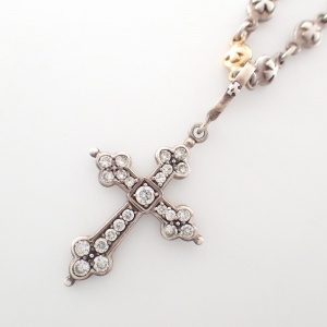 18K×SV ミクスド ジルコニア クロスネックレス 最新の買取相場ご紹介