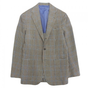 デペトリロ ベージュ×ブルー ハウンドトゥース 3Bテーラードジャケット 最新の買取相場ご紹介