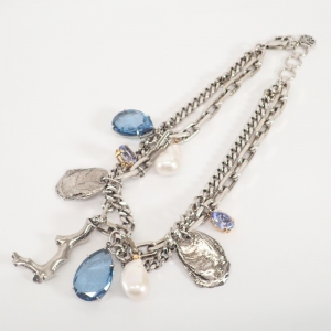 アレキサンダーマックイーン シルバー マルチチャーム チェーンネックレス 最新の買取相場ご紹介