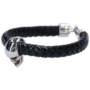 アレキサンダーマックイーン ブラック スカルチャーム レザーブレスレット 最新の買取相場ご紹介