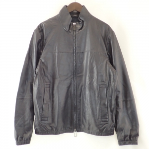 エンポリオアルマーニ 01R55P ネイビー レザー ジップアップジャケット 最新の買取相場ご紹介