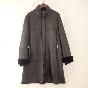 定価120万 ジョルジオアルマーニ ロング ダッフルコート ネイビー