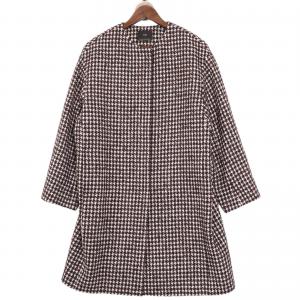 23区　SCWWSW0509 チェック ツイード ノーカラーコート 最新の買取相場ご紹介