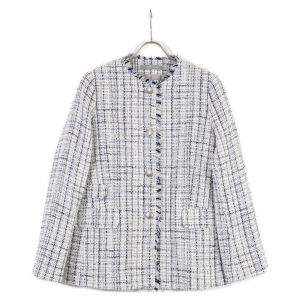 セオリーリュクス Crevon Trudel ツイードノーカラージャケット 最新の買取相場ご紹介