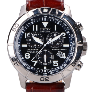 シルバー E820-S061636 チタン エコドライブ クロノグラフ ソーラー電波時計 最新の買取相場ご紹介