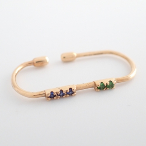 ヒロタカ MR07KCF K10 MIRO サファイア&グリーンガーネット イヤーカフ M 最新の買取相場ご紹介