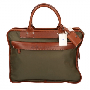 フェリージ カーキ 8637 ナイロン×レザーブリーフケース 最新の買取相場ご紹介