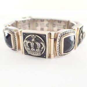 ジャスティンデイビス 925 オニキス＆ダイヤ M.TSブレスレット 最新の買取相場ご紹介