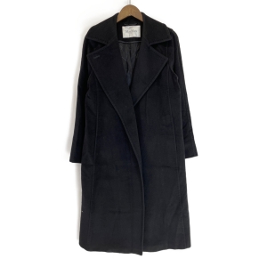 最終お値下）マックスマーラ☆白タグ☆カシミヤ混ロングコート黒 マックス