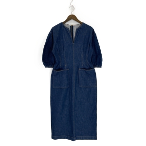 インディゴ コットン デニムウエストフィット前ポケットワンピース 最新の買取相場ご紹介