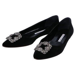 マノロブラニク ベルベット ハンギシフラット シューズ 最新の買取相場ご紹介