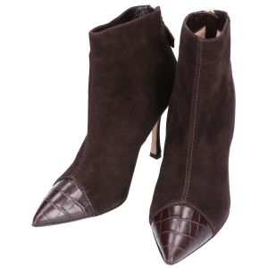 マノロブラニク スエード×クロコ レザー ヒール ブーツ 最新の買取相場ご紹介