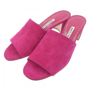 マノロブラニク  RAPALLATO スエード チャンキーヒール ミュール 最新の買取相場ご紹介