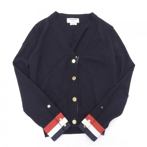 ネイビー 金ボタン トリコロール ウールカーディガン 最新の買取相場ご紹介