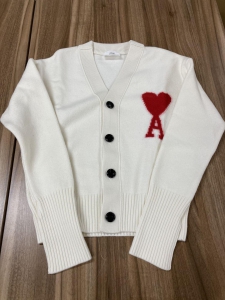 アミパリ BFUKC002.018 ホワイト ハートインターシャ ウールカーディガン 最新の買取相場ご紹介