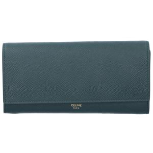 セリーヌ ダークグリーン ラージフラップウォレット 最新の買取相場ご紹介