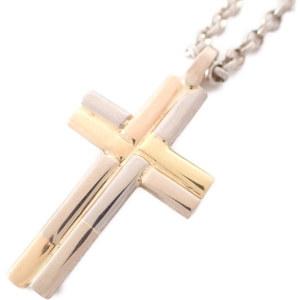 市松 K18 5カラー クロスペンダントトップ&シルバーチェーン 最新の買取相場ご紹介