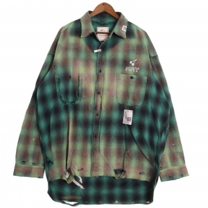 ミハラヤスヒロ 24SS J12SH073 グリーン VINTAGE LIKE CHECK SHIRTS 最新の買取相場ご紹介