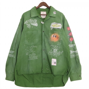 ミハラヤスヒロ 23AW J11SH073 ディストレストシャツ グリーン 最新の買取相場ご紹介