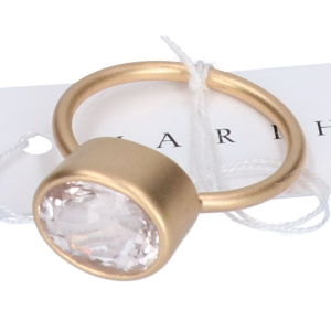 マリハ K18YG ホワイトサファイア アースドロップス リング 最新の買取相場ご紹介