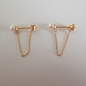 マリハ K18YG 月の雫 スタッズチェーン ピアス(両耳) 最新の買取相場ご紹介