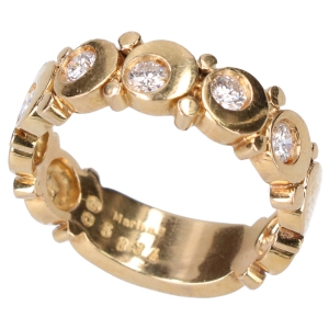 マリナB K18YG ダイヤモンド5P リング 最新の買取相場ご紹介