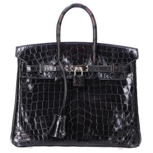 エルメス ブラック ニロティカス シルバー金具 バーキン25 最新の買取相場ご紹介