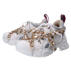 グッチ クリスタルビジュー フラッシュトレック ダットスニーカー 最新の買取相場ご紹介