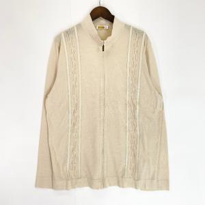 ジリー ベージュ シルク×革トリム ジップ ニットジャケット 最新の買取相場ご紹介