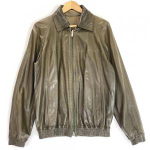 ジリー グリーン レザー 裏地チェック リバーシブル ファー付き ブルゾン 最新の買取相場ご紹介