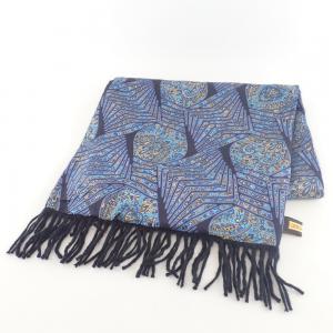 ジリー 総柄/ブラック シルク50カシミヤ50 フリンジマフラー 最新の買取相場ご紹介