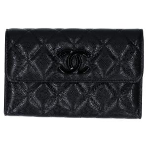 シャネル キャビアスキン ココマーク 3つ折り財布 最新の買取相場ご紹介