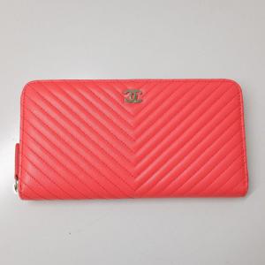 シャネル Vステッチ ラウンドファスナー長財布 最新の買取相場ご紹介