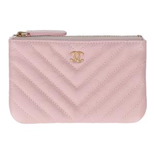 シャネル ラム Vステッチ シェブロン コインケース 最新の買取相場ご紹介