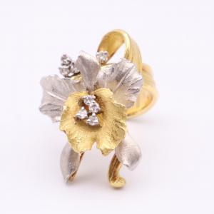 ノブコイシカワ K18×PT900 フラワーデザイン リング 最新の買取相場ご紹介