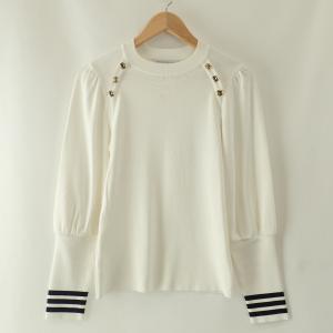 ボーダーズアットバルコニー BD2121-1B-01 ホワイト  WOOLSILK TEAM TOP 最新の買取相場ご紹介
