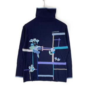 レオナールスポーツ ネイビー レーヨンウールシルク 花刺繍 ニット トップス 最新の買取相場ご紹介