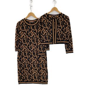 レオナール ロゴ柄 シルク混ニット ワンピース&カーディガン セットアップ 最新の買取相場ご紹介