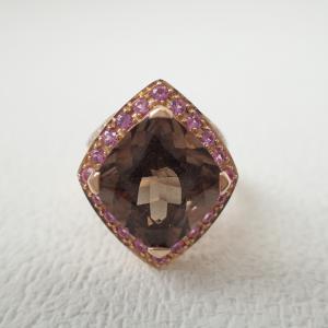 モーブッサン K18 スモーキークオーツ デザイン リング 最新の買取相場ご紹介