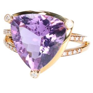 モーブッサン K18YG アメジスト×ダイヤ メクラーアトア リング 最新の買取相場ご紹介